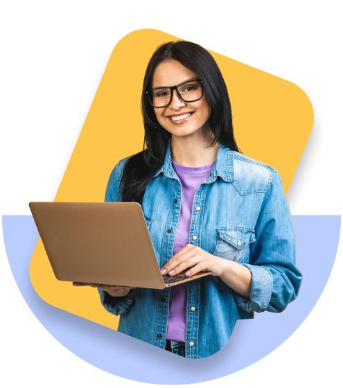 Beispiel eines Webdesign-Layouts auf einem Laptop